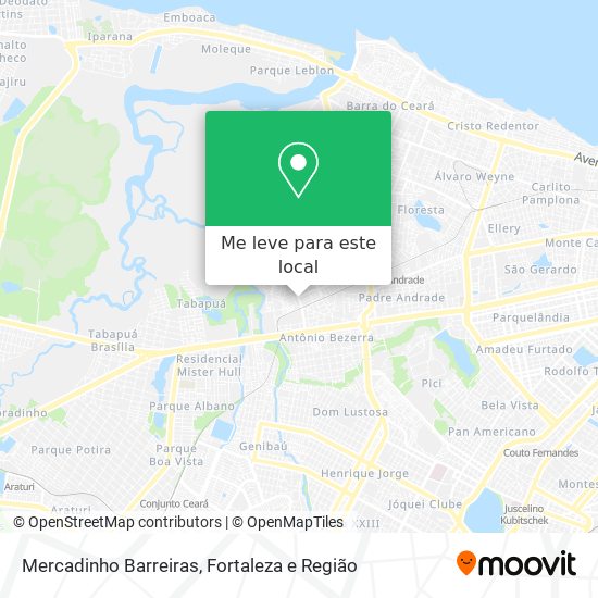 Mercadinho Barreiras mapa