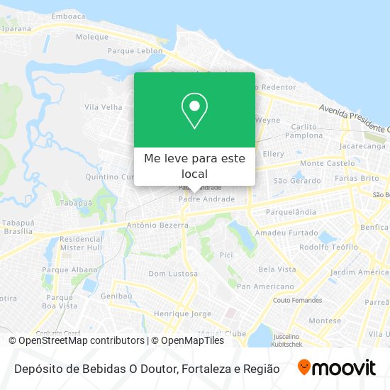 Depósito de Bebidas O Doutor mapa