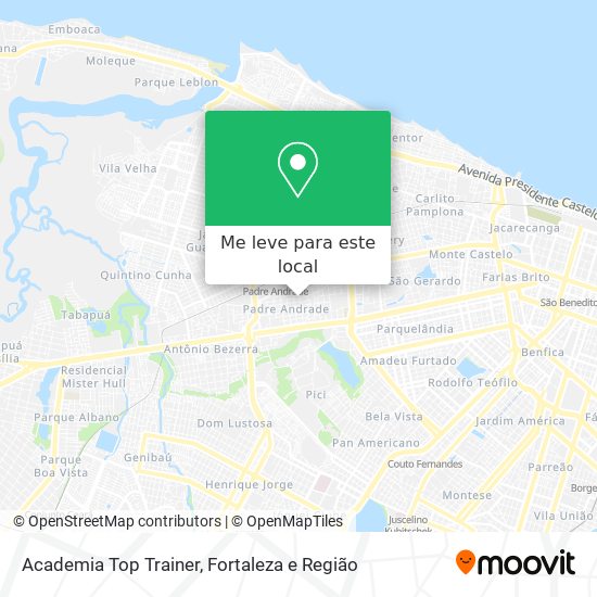 Academia Top Trainer mapa