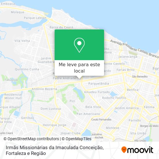 Irmãs Missionárias da Imaculada Conceição mapa