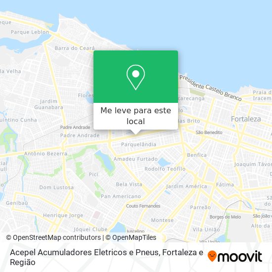 Acepel Acumuladores Eletricos e Pneus mapa