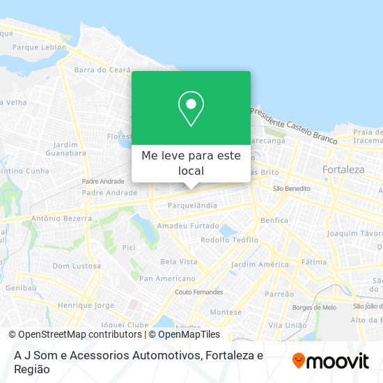 A J Som e Acessorios Automotivos mapa