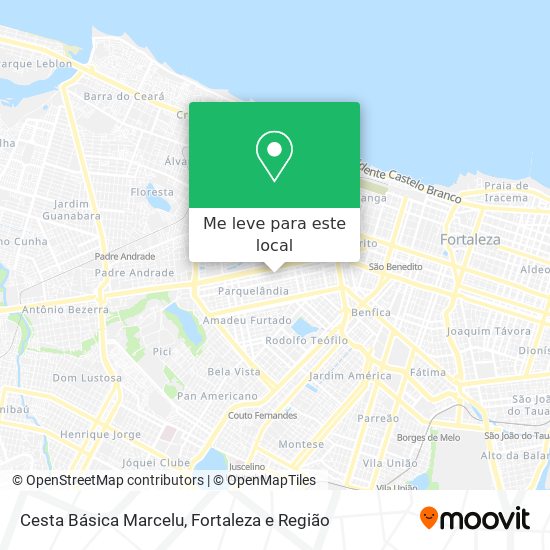 Cesta Básica Marcelu mapa