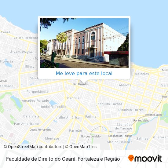 Faculdade de Direito do Ceará mapa