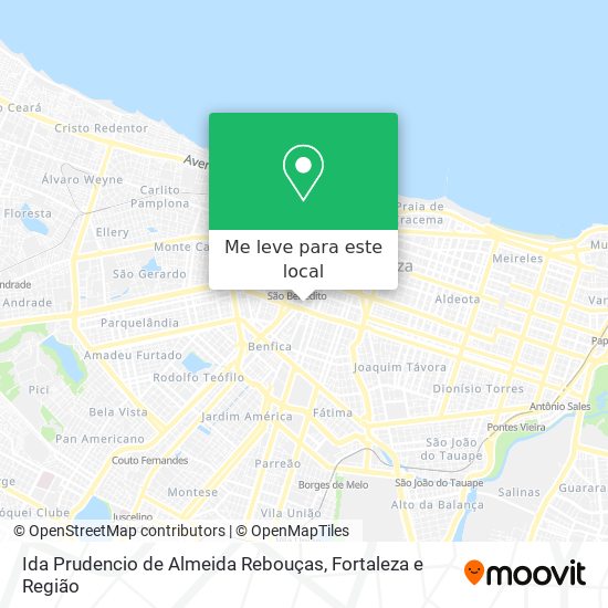 Ida Prudencio de Almeida Rebouças mapa