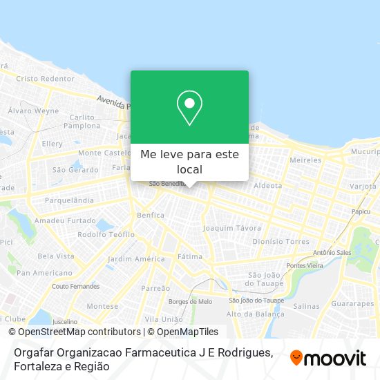 Orgafar Organizacao Farmaceutica J E Rodrigues mapa