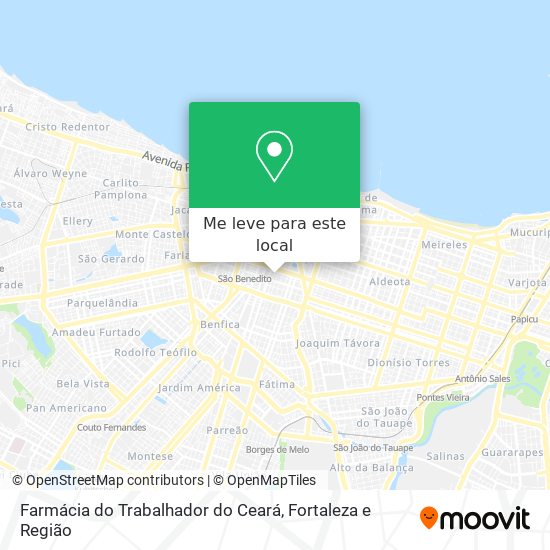 Farmácia do Trabalhador do Ceará mapa
