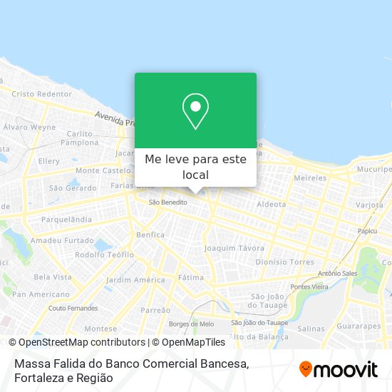 Massa Falida do Banco Comercial Bancesa mapa