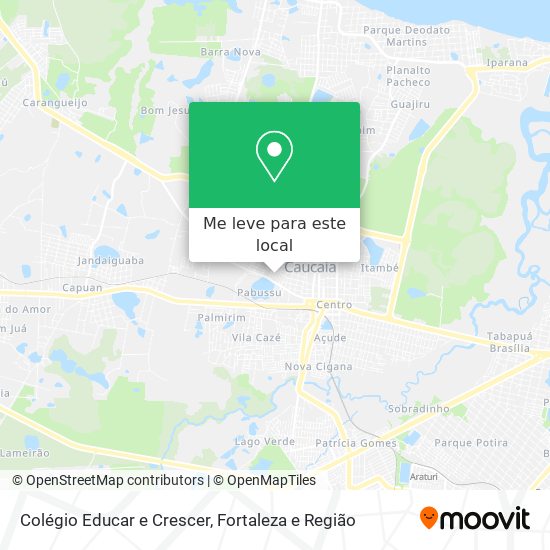 Colégio Educar e Crescer mapa