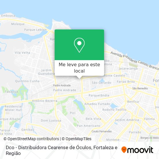 Dco - Distribuidora Cearense de Óculos mapa