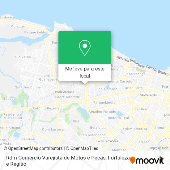 Rdm Comercio Varejista de Motos e Pecas mapa