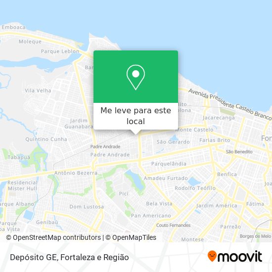 Depósito GE mapa