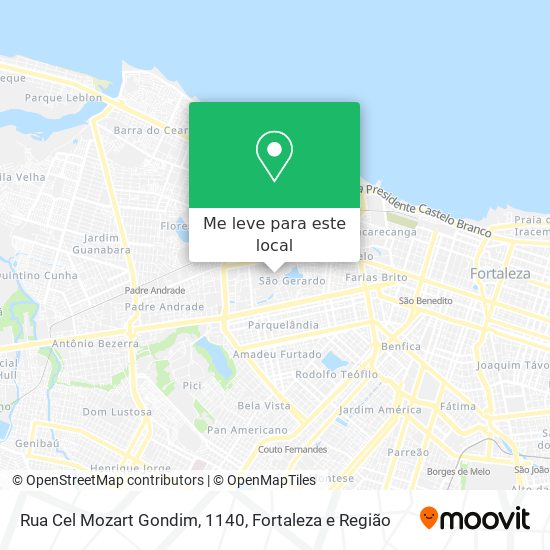 Rua Cel Mozart Gondim, 1140 mapa