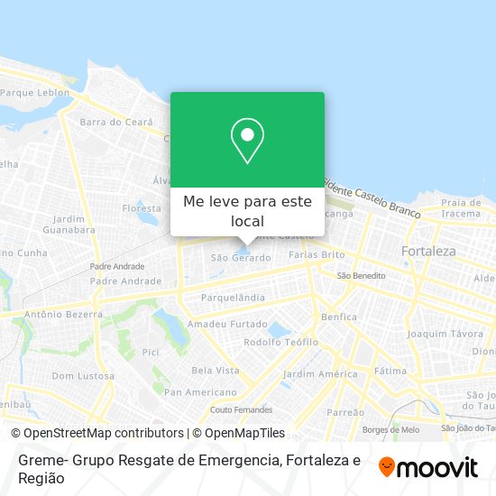 Greme- Grupo Resgate de Emergencia mapa