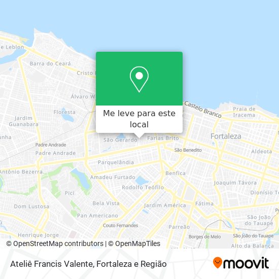 Ateliê Francis Valente mapa