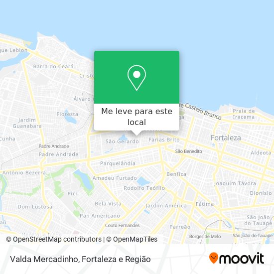 Valda Mercadinho mapa