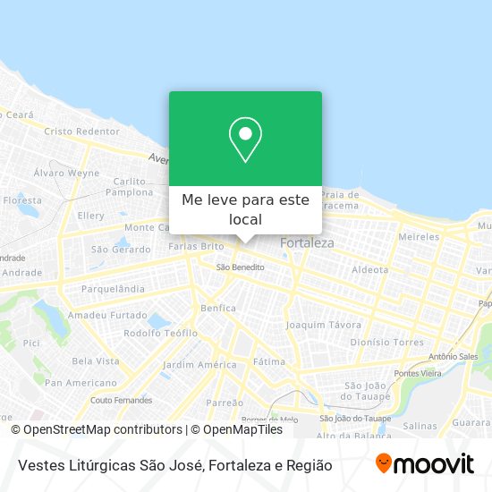 Vestes Litúrgicas São José mapa