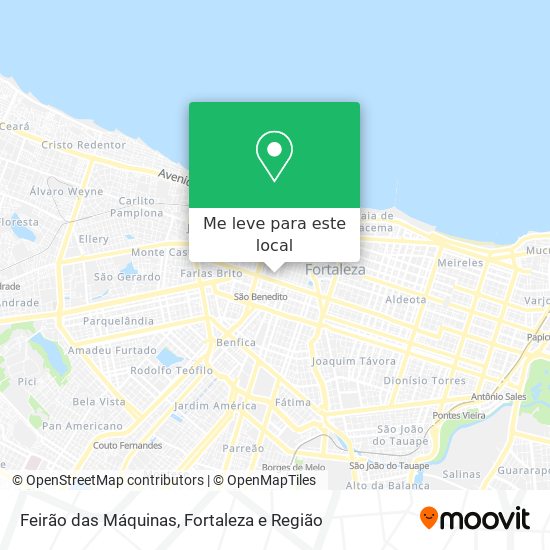 Feirão das Máquinas mapa