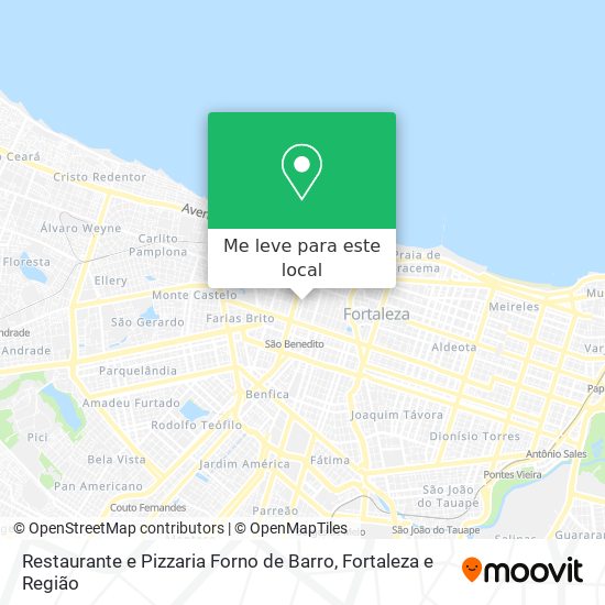 Restaurante e Pizzaria Forno de Barro mapa