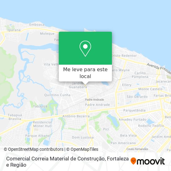 Comercial Correia Material de Construção mapa