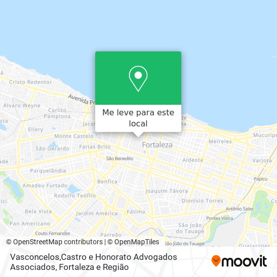Vasconcelos,Castro e Honorato Advogados Associados mapa
