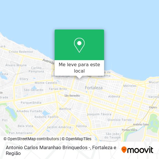 Antonio Carlos Maranhao Brinquedos - mapa