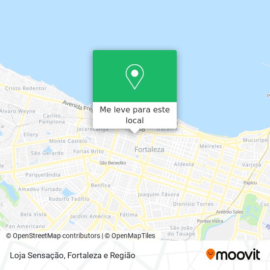 Loja Sensação mapa