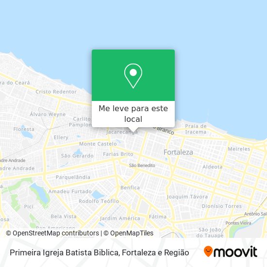Primeira Igreja Batista Biblica mapa