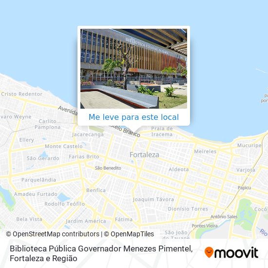 Biblioteca Pública Governador Menezes Pimentel mapa