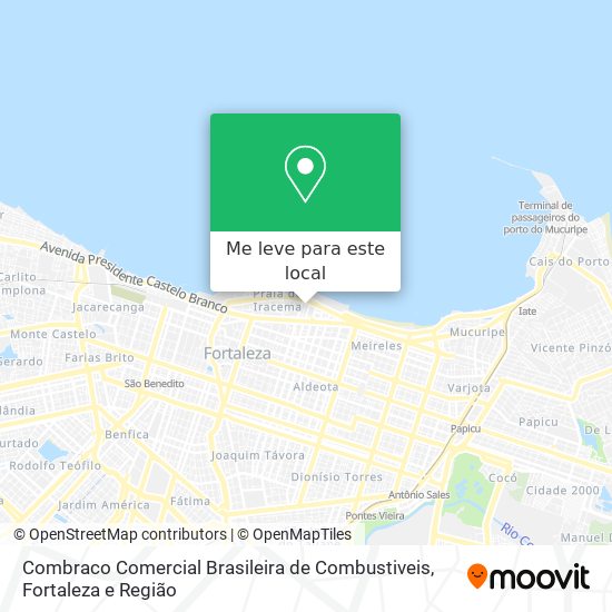 Combraco Comercial Brasileira de Combustiveis mapa