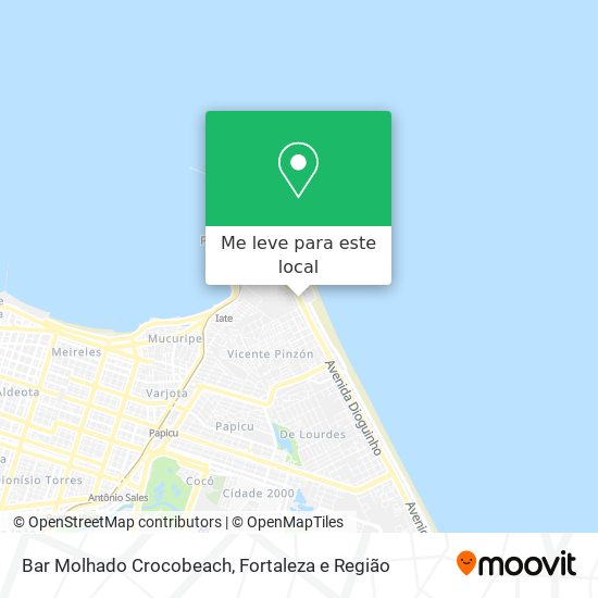 Bar Molhado Crocobeach mapa
