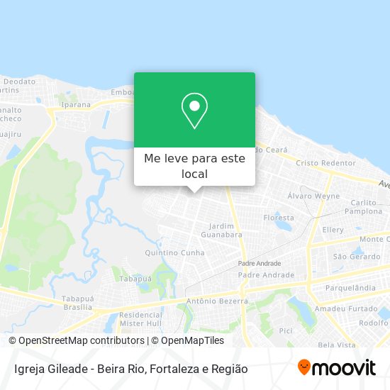Igreja Gileade - Beira Rio mapa