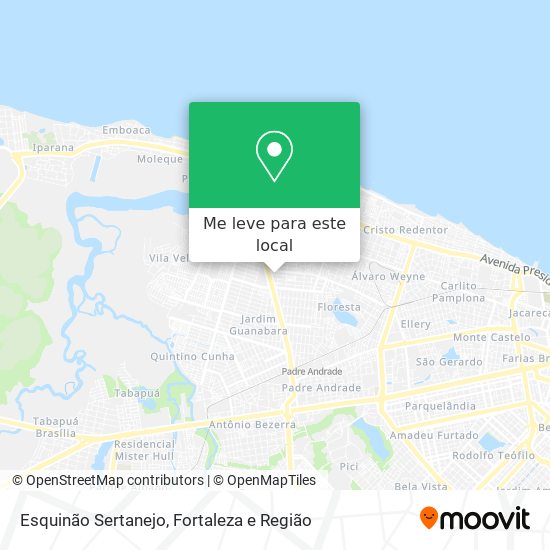 Esquinão Sertanejo mapa