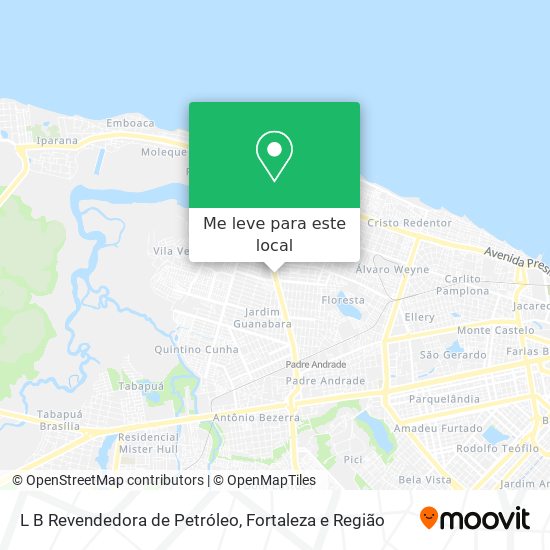 L B Revendedora de Petróleo mapa