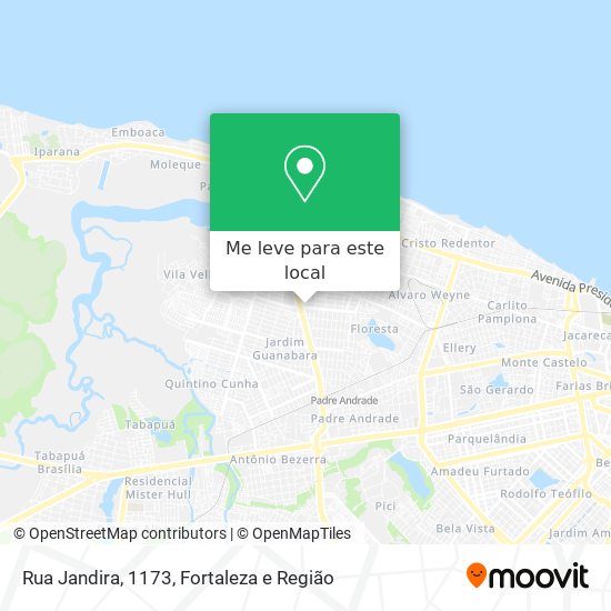 Rua Jandira, 1173 mapa