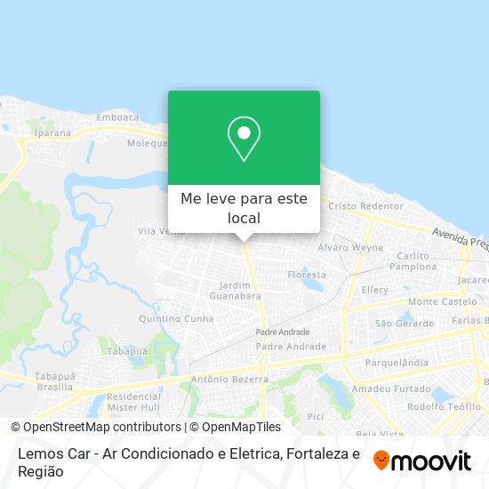 Lemos Car - Ar Condicionado e Eletrica mapa