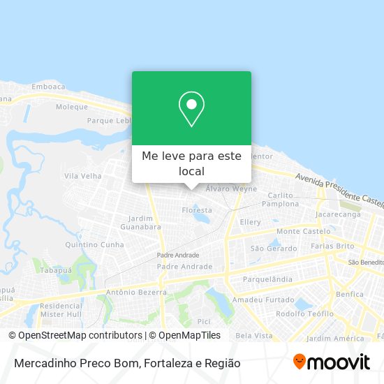 Mercadinho Preco Bom mapa