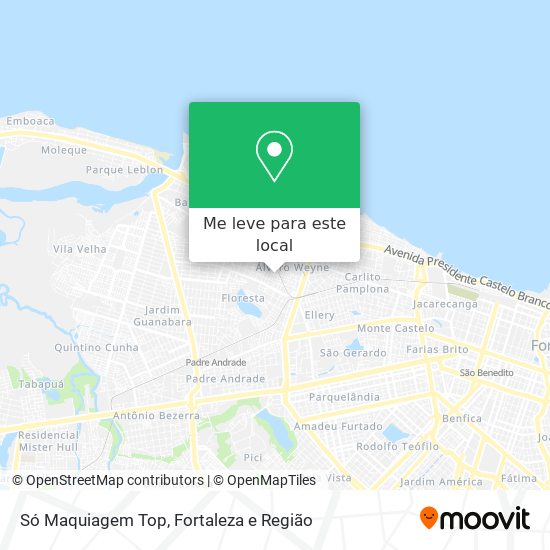 Só Maquiagem Top mapa