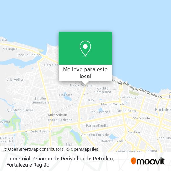 Comercial Recamonde Derivados de Petróleo mapa