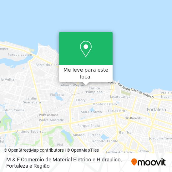 M & F Comercio de Material Eletrico e Hidraulico mapa