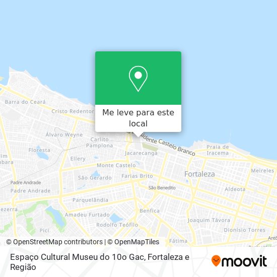 Espaço Cultural Museu do 10o Gac mapa