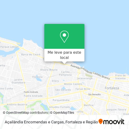 Açailândia Encomendas e Cargas mapa