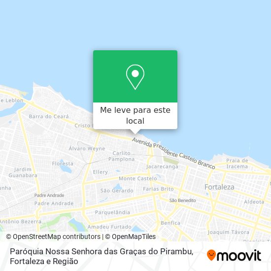 Paróquia Nossa Senhora das Graças do Pirambu mapa