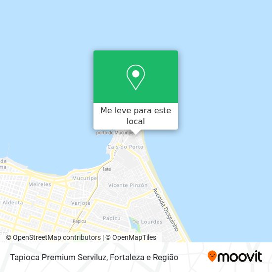 Tapioca Premium Serviluz mapa