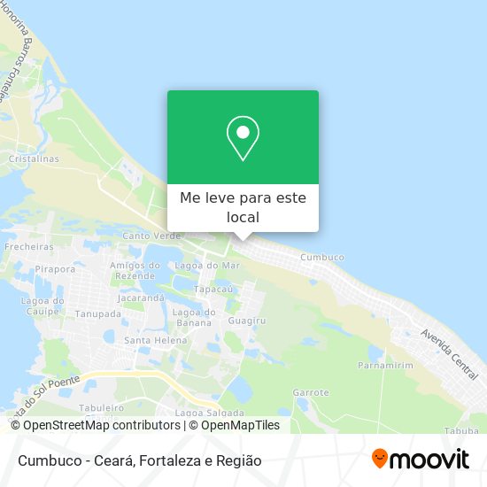 Cumbuco - Ceará mapa