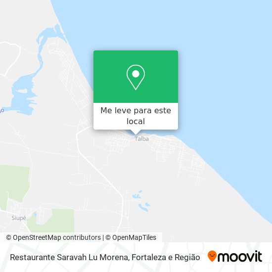 Restaurante Saravah Lu Morena mapa