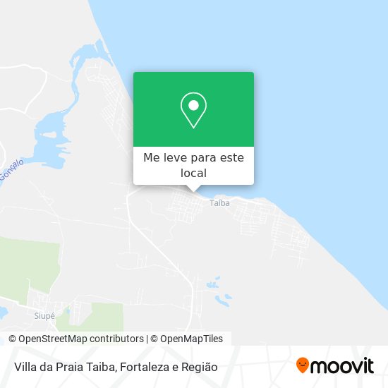 Villa da Praia Taiba mapa