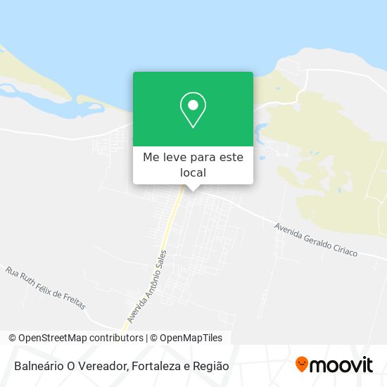 Balneário O Vereador mapa