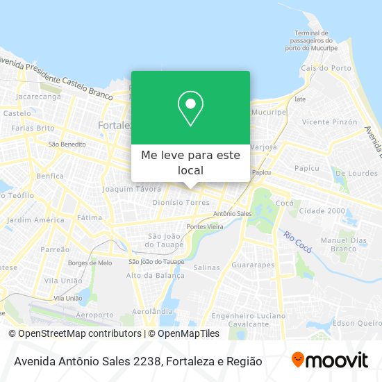 Avenida Antônio Sales 2238 mapa