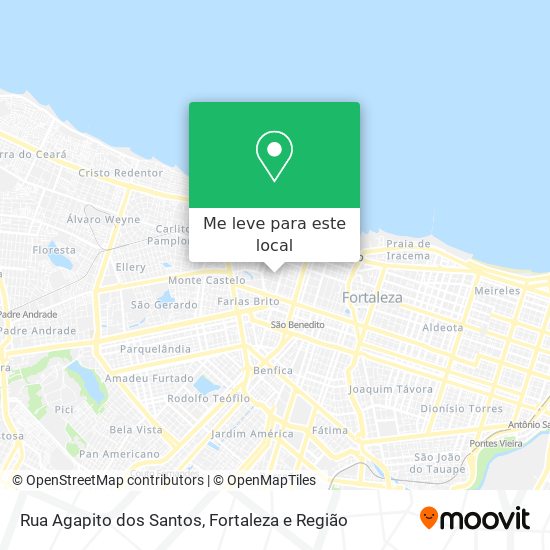 Rua Agapito dos Santos mapa